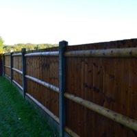 install wood fence panels