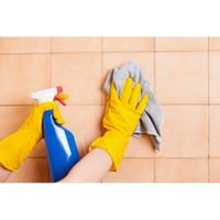 how to clean thinset off tile